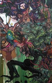 "Blood Sweat 'n Tears" (2007) von Anna Genger, geschenkt von Céline und Heiner Bastian.