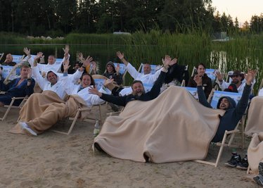 Bei den Teilnehmern an der Deutschen Aufguss-Meisterschaft herrschte beste Stimmung.