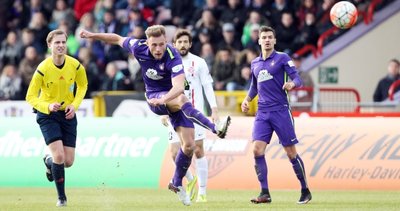 Max Wegner (2. von links) kam vor der Saison von der zweiten Mannschaft Werder Bremens ins Lößnitztal.