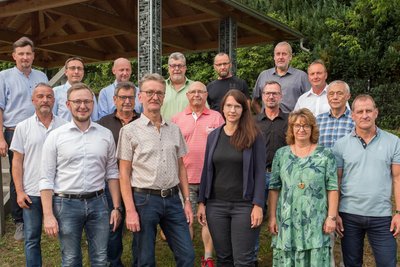 Der neue Gemeinderat von Großrückerswalde.