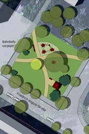 Variante 3 mit Radweg. Grafiken: Architekturbüro Freiraumkonzepte
