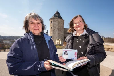 Diana Zierold und Theresia Schumann vom Bündnis für Demokratie, Toleranz und Zivilcourage Vogtland.
