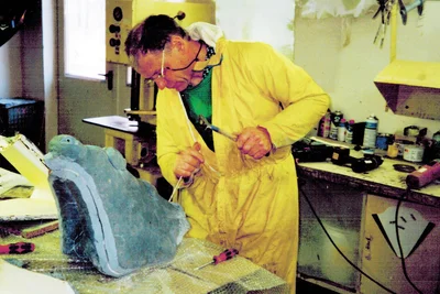 Klaus Wieland fertigte die Plastikteile der Prototypen.