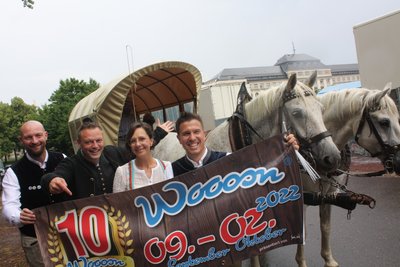 Das Woooosn-Team Francesco Karnapp, Markus Brückner, Mandy Römer und Henrik Bonesky (v. l.).
