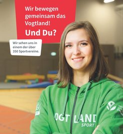 Linda Schreiner, Übungsleiterin bei Cheermania Auerbach, ist eines der Gesichter der Kampagne.
