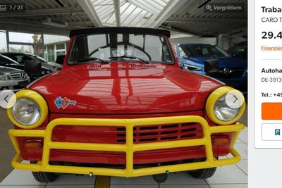 Sondermodelle wie dieser Trabant Caro Tramp werden auf mobile.de für 29.400 Euro angeboten. 