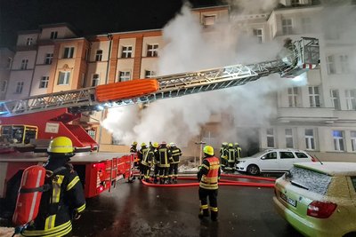 Am Abend des 6. Februar ereignete sich der verheerende Brand in der Plauener Bergstraße.