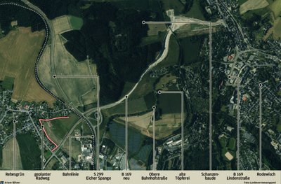 Der Radweg in Rebesgrün ist abgelehnt. Der Stadtrat folgte dem Willen der Anwohner.