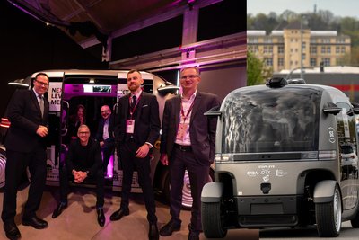 Ein autonomes Fahrzeug ist am Dienstag 1,2 Kilometer vom Fraunhofer-Institut zum Kraftverkehr gefahren.