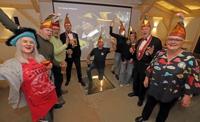Zwar ohne Publikum, dafür mit guter Laune begingen die Freiberger Narren ihre Faschingsgala als Public Viewing. 