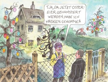 Karikaturist Ralf Alex Fichtner kennt die Lösung.