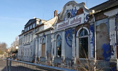 Am Hotel "Blauer Stern" bröckelte seit Jahren der Putz. 