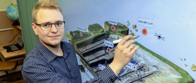 Maximilian Scheller (27) ist Lehrer für Mathematik und Physik. Seit einem Monat leitet er die Trützschler-Oberschule Falkenstein.