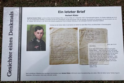 Der letzte Frontbrief des in Russland verschollenen Tannenbergsthalers Herbert Röder wird 80 Jahre nach Ende des Zweiten Weltkriegs immer noch gelesen.