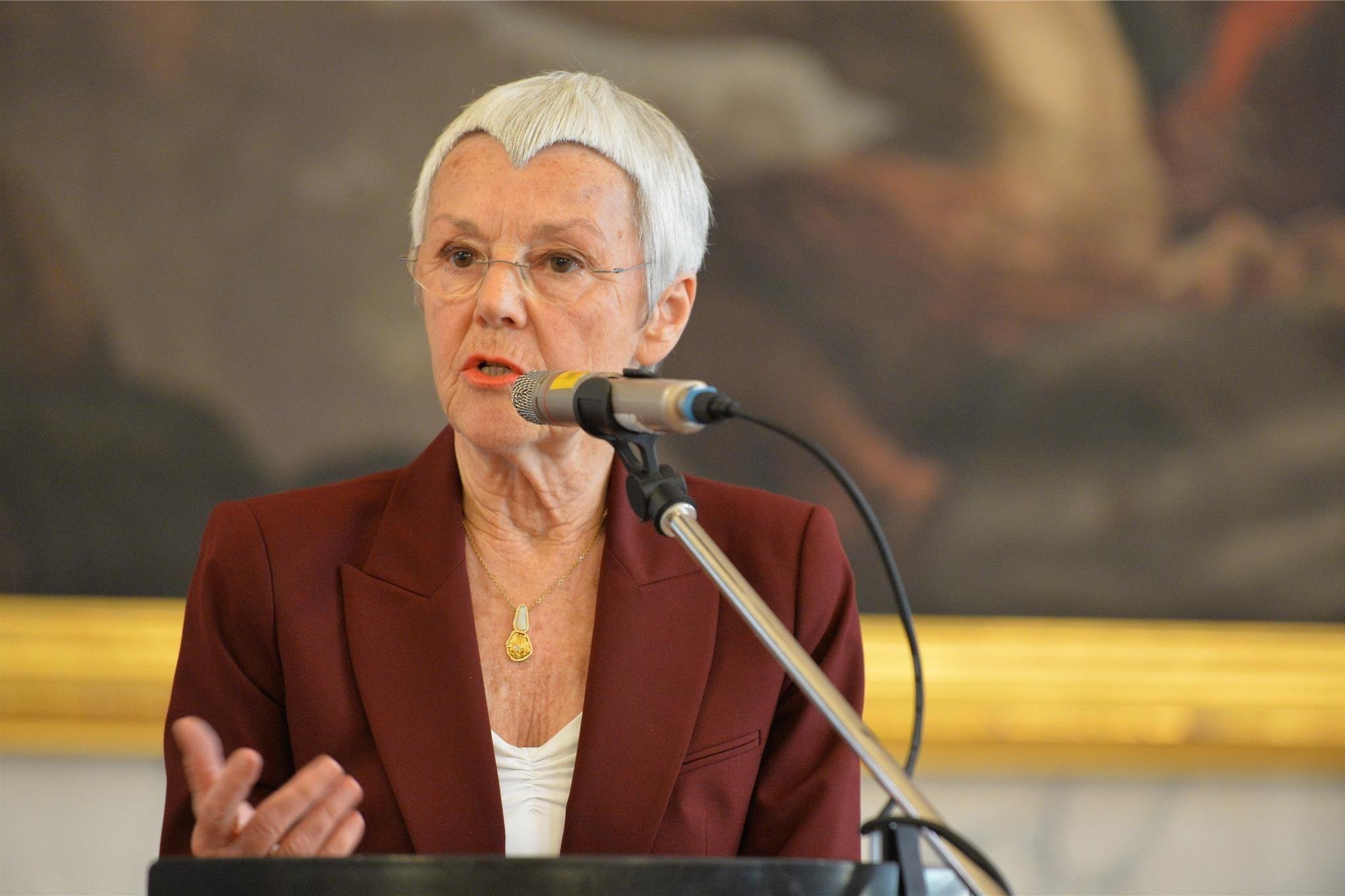 Gabriele Krone-Schmalz in Freiberg: Stehende Ovationen für „Russlandversteherin“