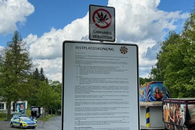 Trotz neuer Gesetzgebung gilt auf der Annaberger Kät ein Cannabis-Verbot.