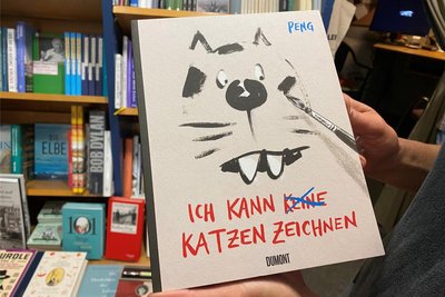 Das Katzen-Zeichenbuch „Ich kann (keine) Katzen zeichnen" von Peng.