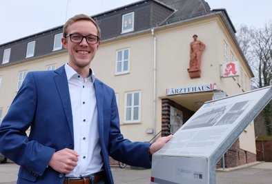 Thomas Lein tritt bei der Bürgermeisterwahl für die SPD an. Pläne hat der begeisterte Fußballer unter anderem für das Ärztehaus. 