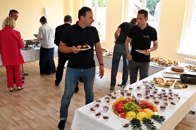 Das Buffet zum 60. Geburtstag von Hainichens OB Dieter Greysinger.