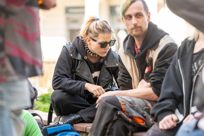 Marie Ehring und Patrick Grünewald wohnen seit 2025 in einer Wohngemeinschaft.