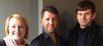 Aleksandra Hoffmann (geboren in Polen), Hagen Pietzcker (geboren in Hamburg) und René Sternberg (geboren in Wittenberg).