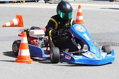Kilian Hantschmann vom AMC Annaberg hat die Clubmeisterschaft im Kartfahren gewonnen.