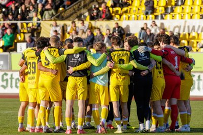 Einschwören für die nächsten Aufgaben: Für den VFC Plauen läuft es aktuell in der Oberliga rund.