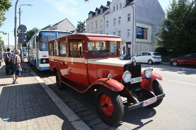 Auch dieser Bus-Oldie war in Chemnitz zu sehen.
