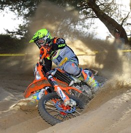 Andreas Beier - hier beim Meisterschaftsfinale in Tucheim 2019 - peilt seinen neunten Einzeltitel im Endurosport an. 
