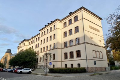 Ein Haus mit Geschichte: Die Oberschule „Am Körnerplatz“ wurde 1876/1877 als „Körnerschule“ errichtet. Anfangs lernten hier Jungen und Mädchen getrennt.