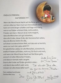 Ihr Gedicht hat Susi Schuster inzwischen selbst vertont und das Lied auf CD aufgenommen. Damit möchte sie Spenden sammeln.