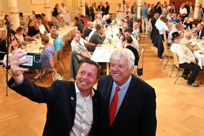 OB Dieter Greysinger und sein erster Stellvertreter Jan Held.