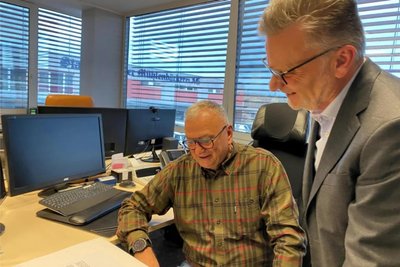 Arbeiten seit mehr als einem Jahr eng zusammen: Bäckerei-Vorstandschef Volker Seifert (links) und Gunther Neef, Fachanwalt für Insolvenzrecht.