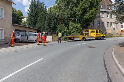 Die Straße wurde über eine Stunde gesperrt