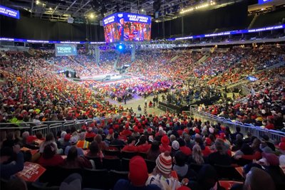 Eine der letzten Trump-Rallys vor der Wahl: Milwaukee am vergangenen Freitag.