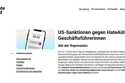 Die Plattform „Hate Aid“ macht sich gegen Hass und Hetze im Netz stark - und tritt dabei großen Playern näher, als die das mögen. Es gab dafür schon Einreiseverbote in die USA.