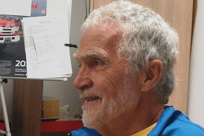 Uwe Hohmann, Organisator der Klingenthaler 100-Kilo-meter-Wanderung.