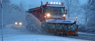 Der Winterdienst war von Sonntag bis Montagmorgen unterwegs. 