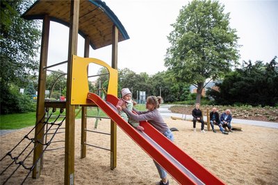 Der neue Spielplatz an der Hainstraße in Plauen kann ab sofort genutzt werden.