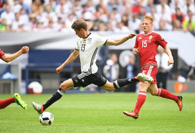 Thomas Müller traf für die Deutschen zum 2:0.