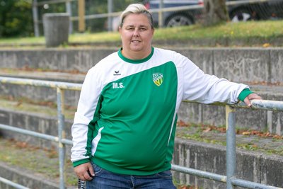 Steht an Weigands Seite beim ESV Eintracht Thum-Herold: Co-Trainerin Mandy Sylla.