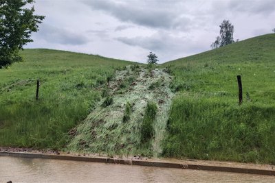 Am Freitagnachmittag ist über Frankenberg ein schweres Gewitter mit Starkregen und Hagel hinweggezogen.