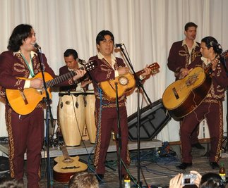 
              <p class="artikelinhalt">Mariachi dos Mundos beim Auftritt in der Kulturtenne. </p>
            