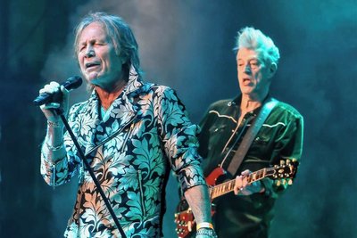 Peter French (l.) und Steve Bolton von der Rocklegende Atomic Rooster.