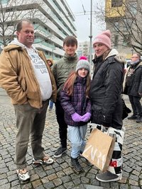 Familie Möckel kam zum Einkaufen aus Oberfranken nach Dresden.
