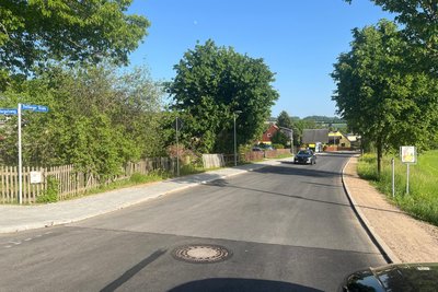 Die Stollberger Straße in Zwönitz ist wieder frei befahrbar.