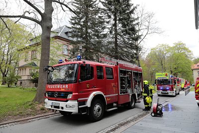 Am Dienstagnachmittag rückte die Feuerwehr aus zur Landesschule für Blinde und Sehbehinderte in Chemnitz.