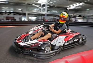 Eigentlich sind Go-Karts nur auf geschlossenen Rennstrecken unterwegs.