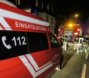 Feuerwehreinsatz an der Elterleiner Straße. 