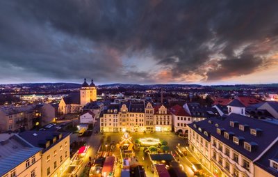 Der größte Weihnachtsmarkt des Vogtlands in Plauen soll am 23. November eröffnet werden. 